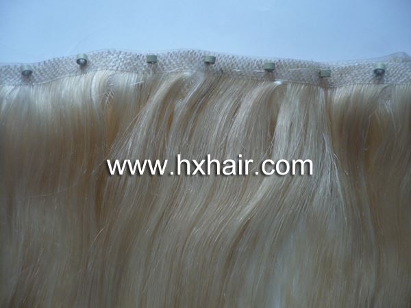 Skin weft with microrings 